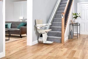 Stairlift on stairs